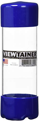 Viewtainer 2x6 Inch Blue Storage Container for Crafting & Household
