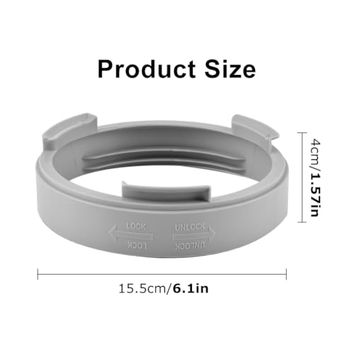 Universal Portable AC Exhaust Hose Connector - 5.9 inch Extension Coupler