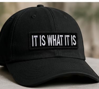IT Is What IT Is Funny Embroidered Patch - 1x4 Inch Tactical Badge