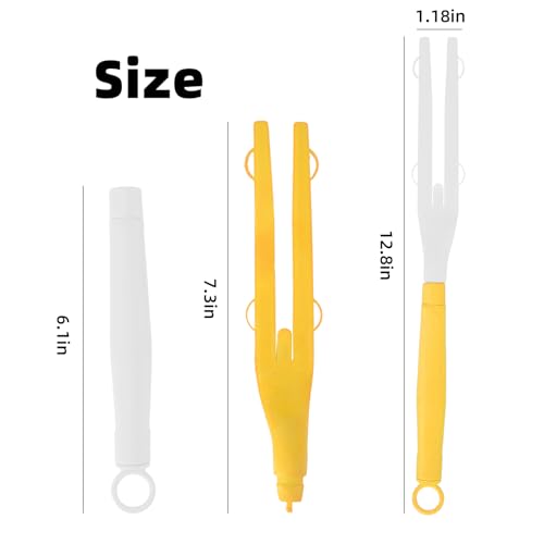 Engorgio Yellow Extendable Duster Handle Compatible with Swiffer, 1 Pack