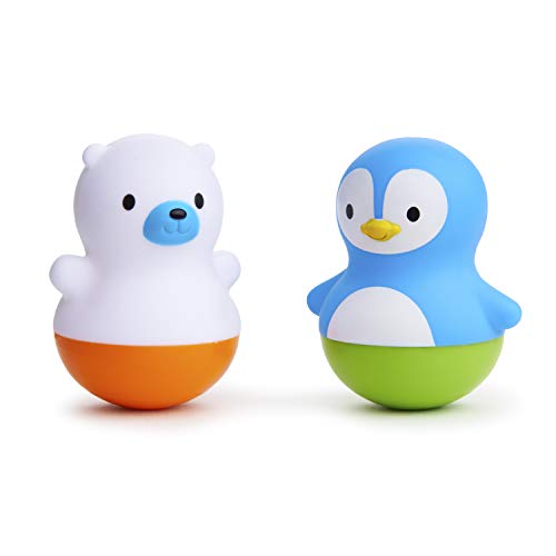 Munchkin Bath Bobbers Polar Bear & Penguin 2-Pack Baby Bath Toy