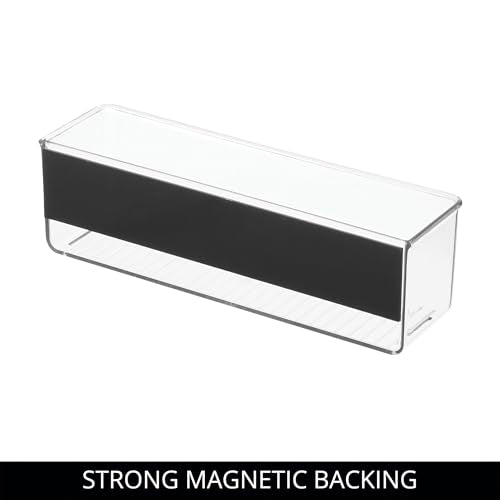 iDesign Magnetic Clear Plastic Organizer Bins - Medium, 4-Pack