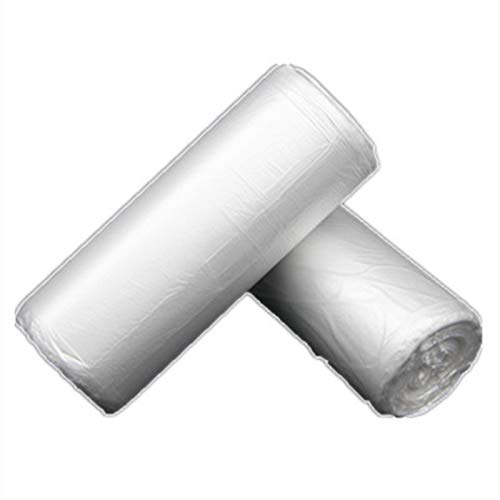 7-Almond 2 Gallon Small Trash Bags, Clear Wastebasket Can Liners - 100 Count