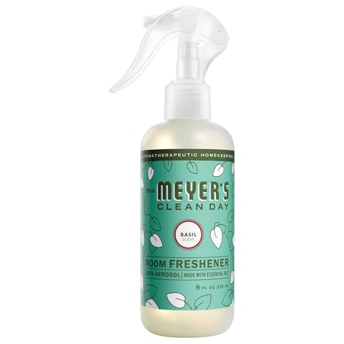 Mrs. Meyer's Clean Day Room Spray, Basil Scent, 8 Fl Oz Non-Aerosol Mist
