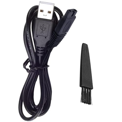 INVODA USB Shaver Charger Cable for Men's Solo Body Trimmer with Brush