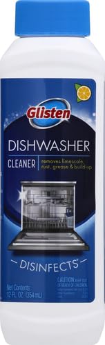 Glisten Dishwasher Magic Cleaner & Disinfectant - Lemon, 12 Oz