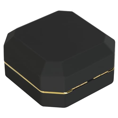 Luxury Black LED Jewelry Bracelet Gift Box with Velvet Lining