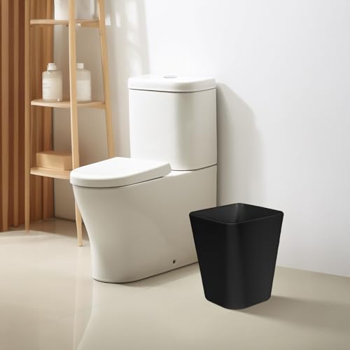 Small Trash Can 1.8 Gallon - Compact Plastic Wastebasket for Bathroom & Office