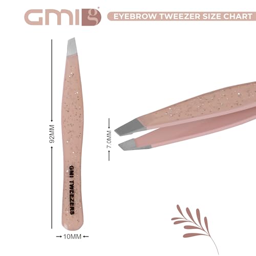 GMI Professional Stainless Steel Eyebrow Tweezers - Nude