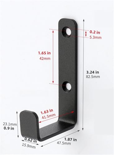2 Pack Heavy Duty J Hooks - Wall Mount Utility Hooks for Garage Storage
