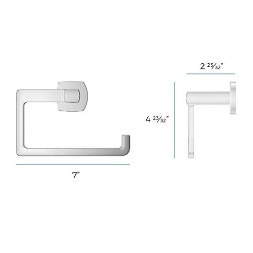Pfister Deckard Towel Ring, Hand Towel Holder for Bathroom, Wall-Mounted, Screw-In, Polished Chrome Finish, BRBDA1C