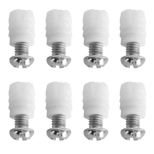 SuperDi Replacement Plastic Sleeves & Screws for IKEA Beds - 8 Pack