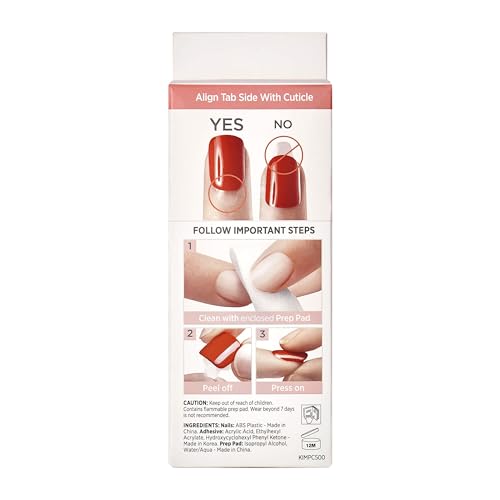 imPRESS Press On False Nails - Rain Check Blue Short Squoval 30 Count