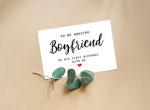 Happy Birthday Card for Boyfriend - First Birthday Together