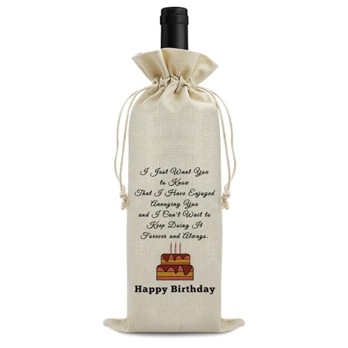 Sfodiary Wine Gift Bag for Couples - Anniversary & Engagement Gift