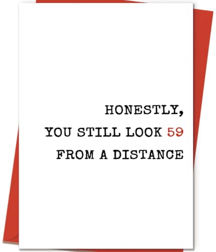 Funny 60th Birthday Card – Humorous Gift for Men & Women