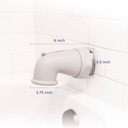 Ubbi Soft Silicone Bathtub Spout Guard - Gray Baby Bath Safety Cover