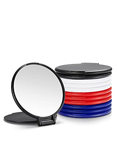 MOMIRA 12-Pack Compact Mirrors, 2.4” Mini Size, 4 Colors