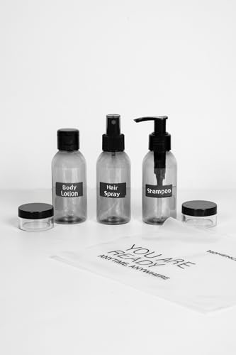 Homence Travel Bottles Set – TSA Approved 6-Piece Toiletry Kit