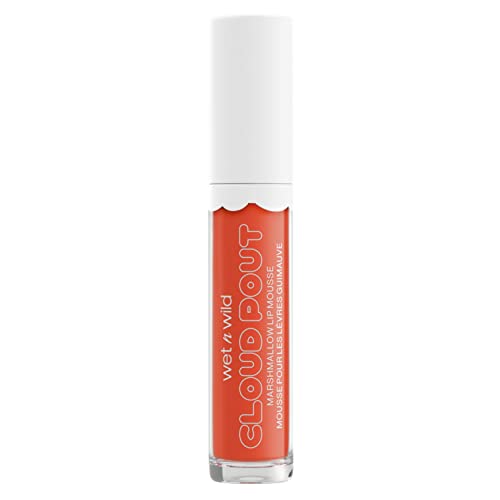 wet n wild Cloud Pout Liquid Lipstick - Sugar-Holic Orange-Red Matte Lip Cream