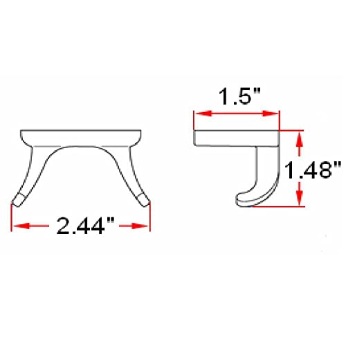 Design House Millbridge Double Robe Hook - Polished Chrome