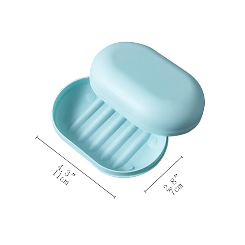 Portable Travel Soap Case with Lid - 2 Pack Soap Saver for Camping & Gym