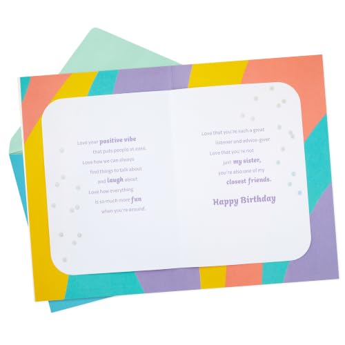 Hallmark Birthday Card for Sister - Love You, Sis! Sentiment