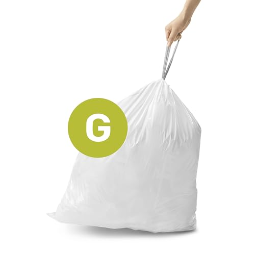 simplehuman Code G Drawstring Trash Bags, 30 Liter, 240 Count
