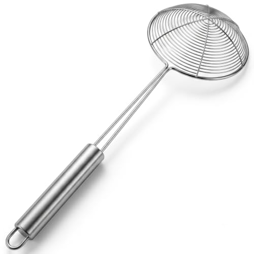 Cyoufine 13.7-inch Stainless Steel Spider Strainer Skimmer Spoon