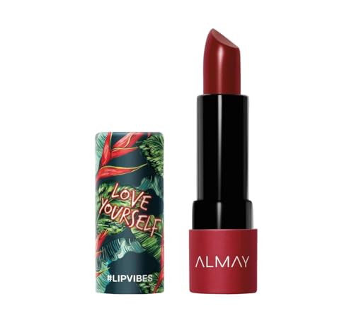 Almay Lip Vibes Lipstick - Matte Cream Moisturizing Lip Color with Shea Butter