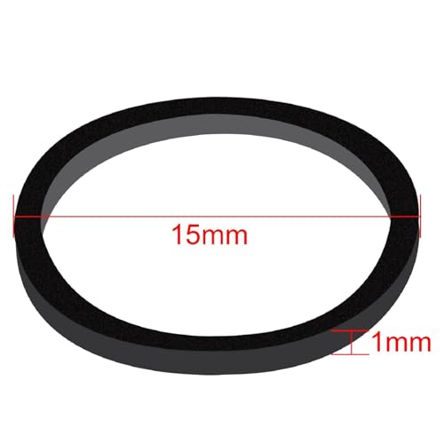 Hicarer 1000 Pcs Mini Black Rubber Hair Bands 1.5 cm Soft Elastic Hair Ties for Braids and Ponytails