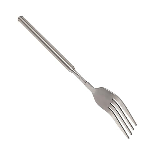 Extendable Telescopic Fork - 8.7 to 25.4 Inch Stainless Steel Cutlery