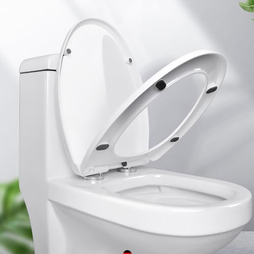 WDONAY Toilet Seat Hinge Fixings - 1.85" Top Fix Quick Release Screws