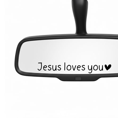 Jesus Loves You Vinyl Decal - 4 Inch Christian Sticker for Car & Laptop