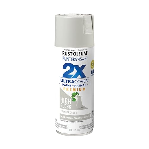 Rust-Oleum Painter's Touch 2X Ultra Cover Spray Paint High Gloss Thunder Cloud 12oz