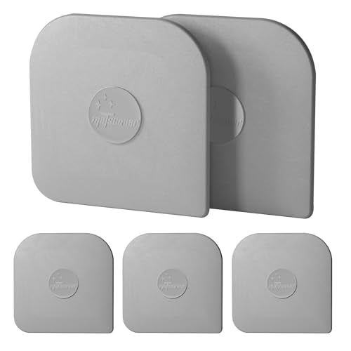 Matscover 5-Piece Plastic Pan Scraper Set - Durable ABS Kitchen Tool, Grey