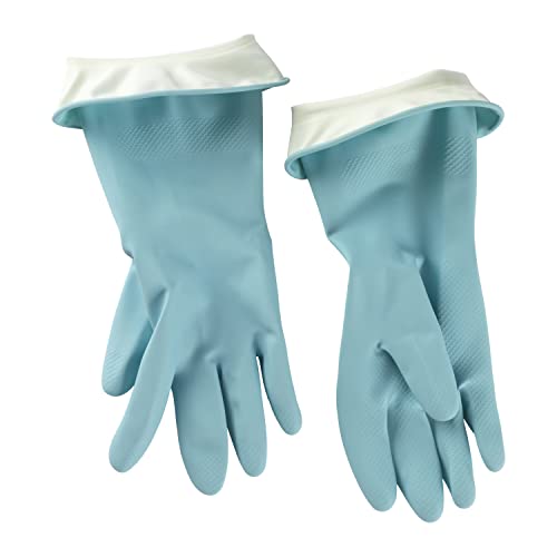 Casabella Premium Waterblock Cleaning Gloves - Aqua Blue, Large