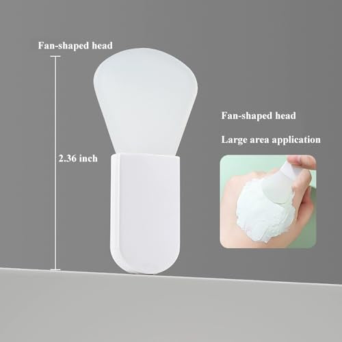 NaYiissi 3-Piece Silicone Face Mask Applicator Brush & Spatula Set