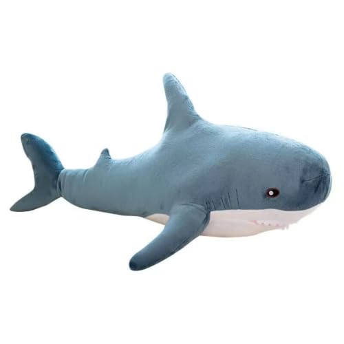 Owemeet 24 Inch Blue Shark Plush Toy - Soft Cushion Pillow for Kids & Decor