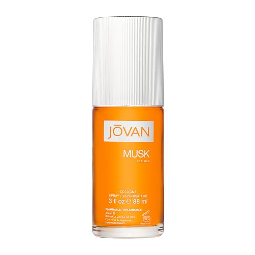 Jovan Musk for Men Eau de Cologne Spray, Long-Lasting Masculine Scent, 3 fl oz