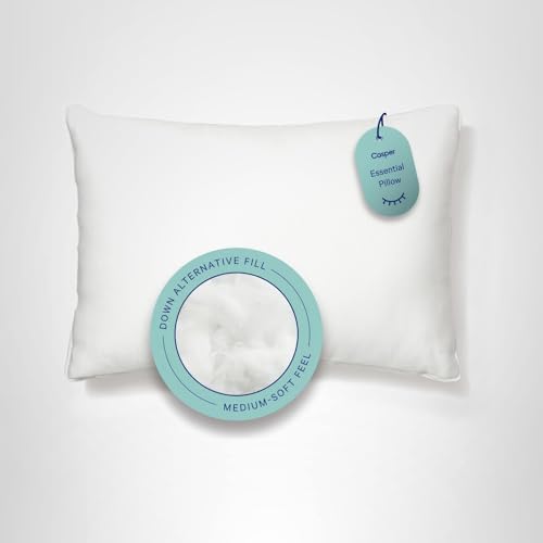 Casper Sleep Essential Pillow for Sleeping, Standard, White