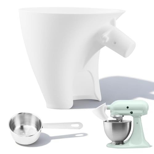 Flour Funnel for KitchenAid Mixer - Easy-Pour Attachment for KSM150