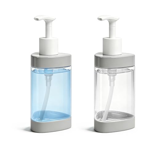 HarJue Triangle Hand Soap Dispenser 2 Pack - 13.5 oz Gray