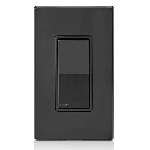 Leviton 15 Amp Decora Rocker Switch, 120/277 Volt, Black