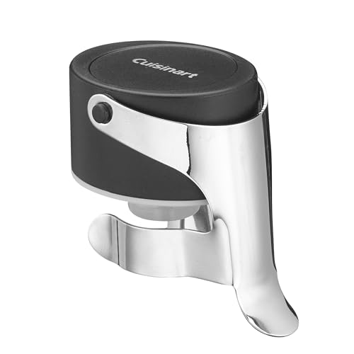 Cuisinart Champagne Stopper - Leak-Proof Stainless Steel Sparkling Wine Sealer