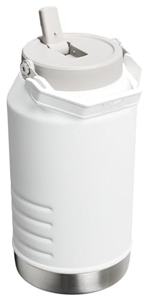 Stanley IceFlow 2.0 Flip Straw Jug with Handle 96 oz | Twist On Lid and Flip Up Straw | Leakproof for Travel and Sports | Insulated Stainless Steel | BPA-Free | Frost