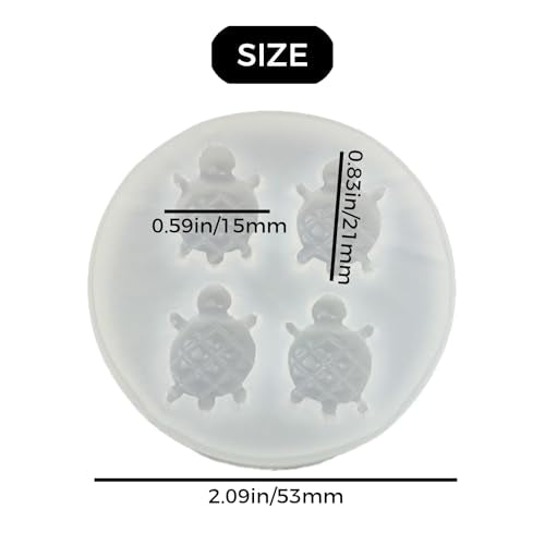 Turtle Silicone Mold for Resin Jewelry DIY Crafts and Baking
