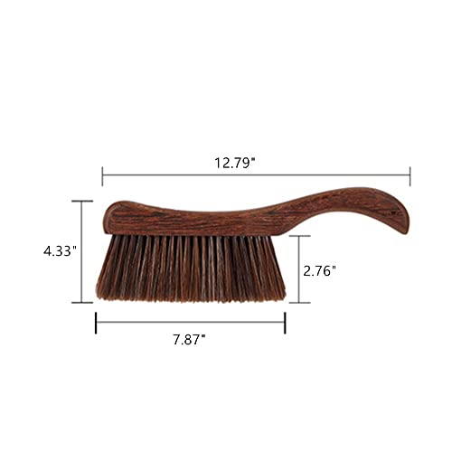 XZJMY Hand Broom with Wooden Handle - 13'' Horse Hair Bed Brush