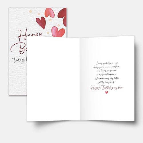 My Forever Happy Birthday Card - Romantic Gift for Husband, Wife, Partner