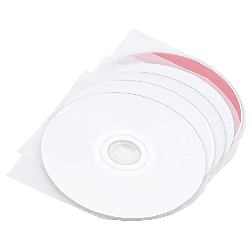 100PCS CD/DVD Inner Sleeves - Transparent Plastic Protection